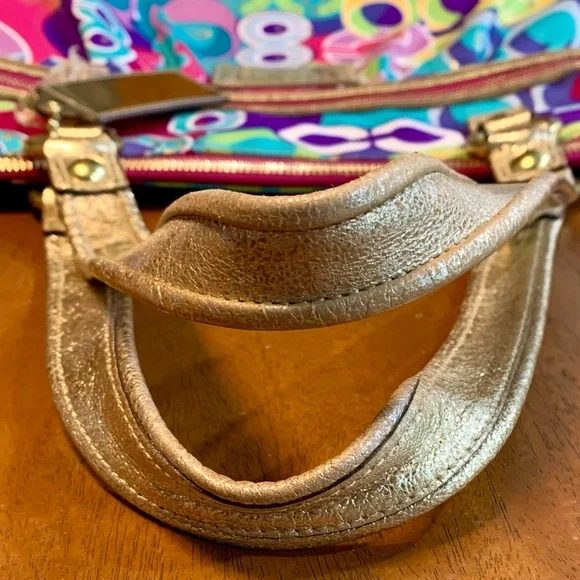 Coach Poppy Limited Edition Pop C Glam Tote Shoulder Bag - Picture 5 of 8